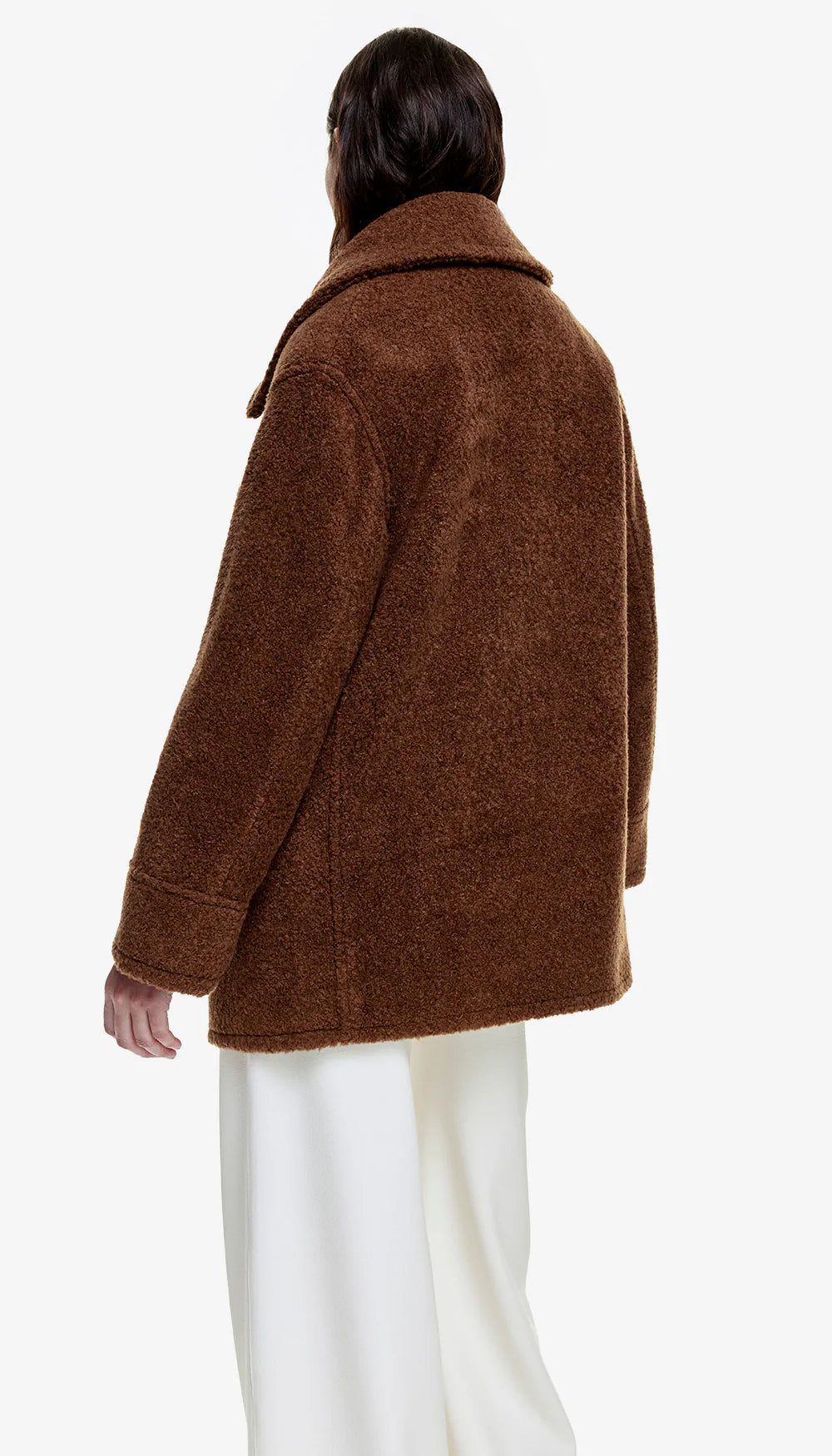 Fur Teddy Car Coat ASOS DESIGN Curve Longline Tipped Faux Fur Car