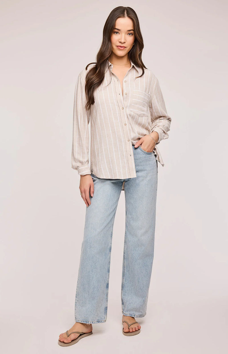 Portia: Linen Stripe