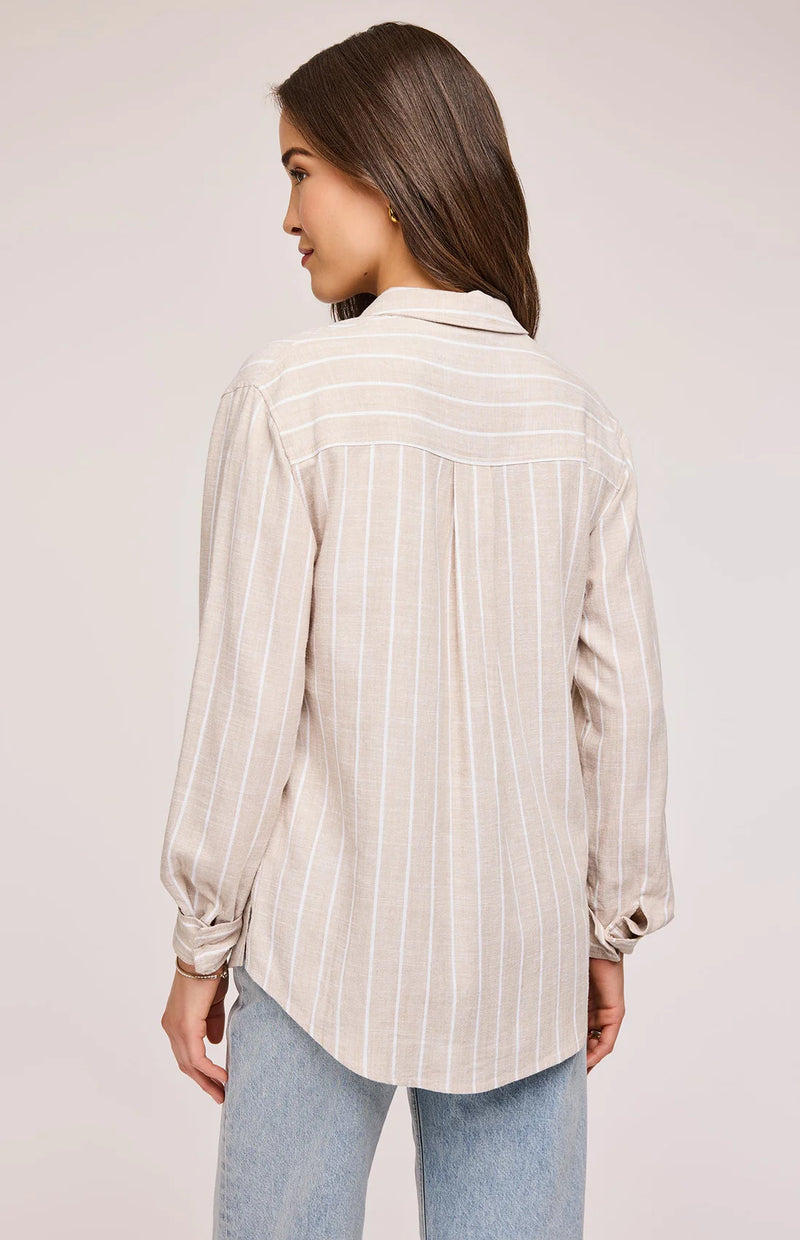Portia: Linen Stripe