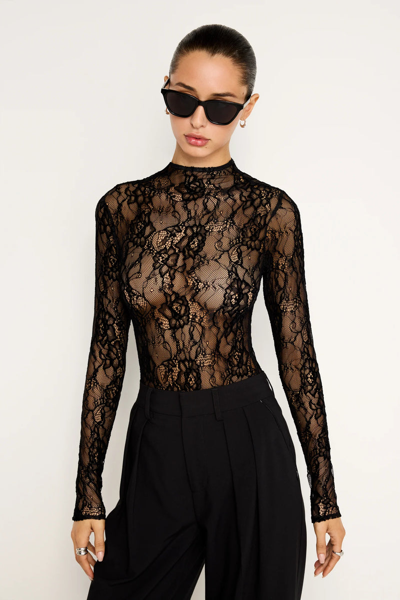 Lace Long Sleeve Body