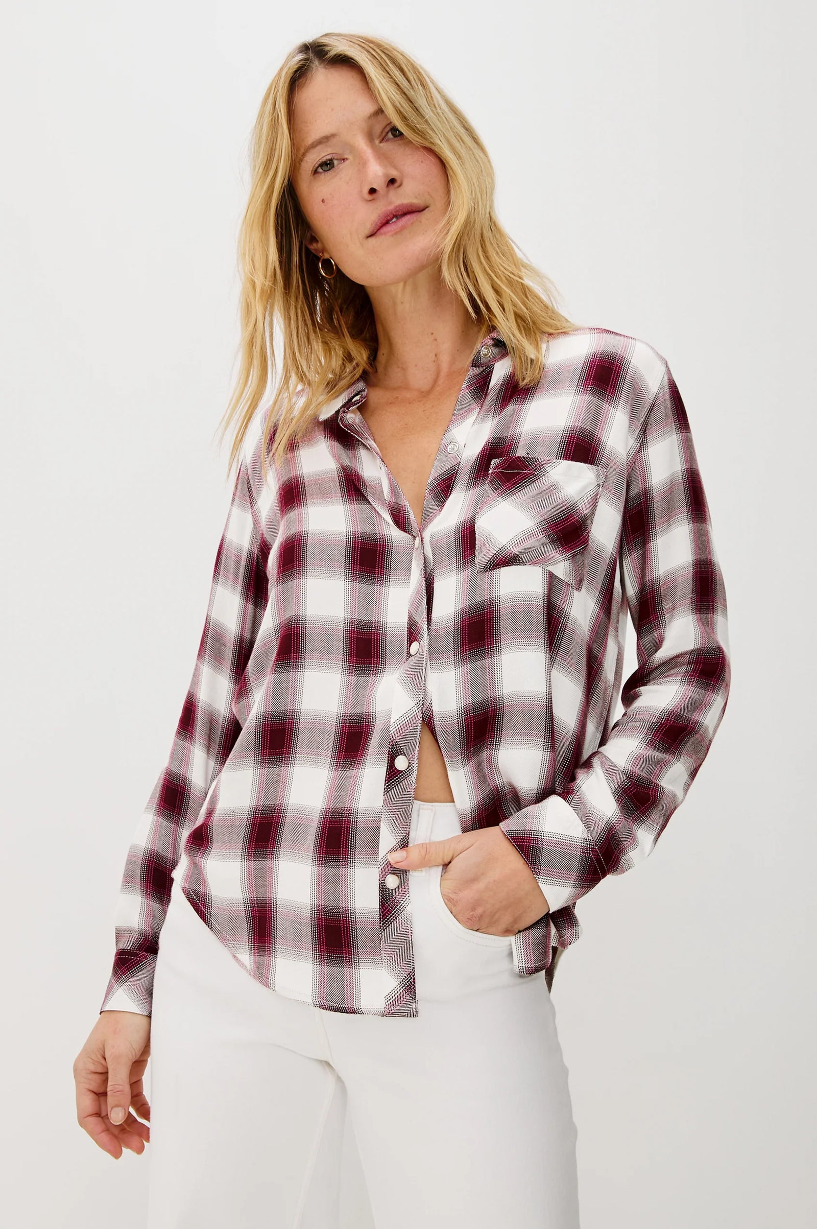 raspberry dress shirt Buttercloth Men's Zest In Raspberry Shirt - The World's Most Comfortable Dress Shirts - As Featured On ABC's Shark Tank - M