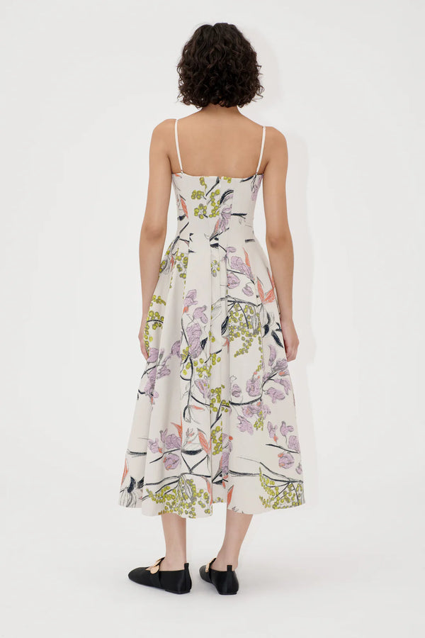 Woven Jacquard High Volume Dress