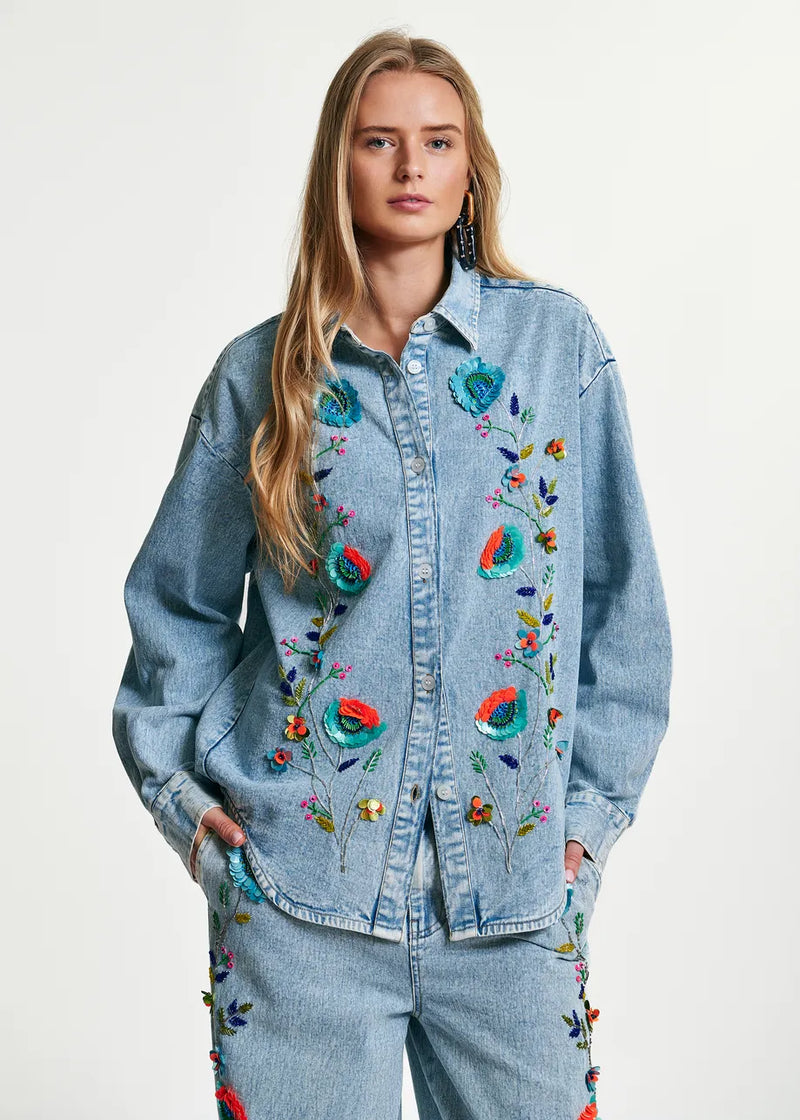 Icksonville Sequin Denim Shirt