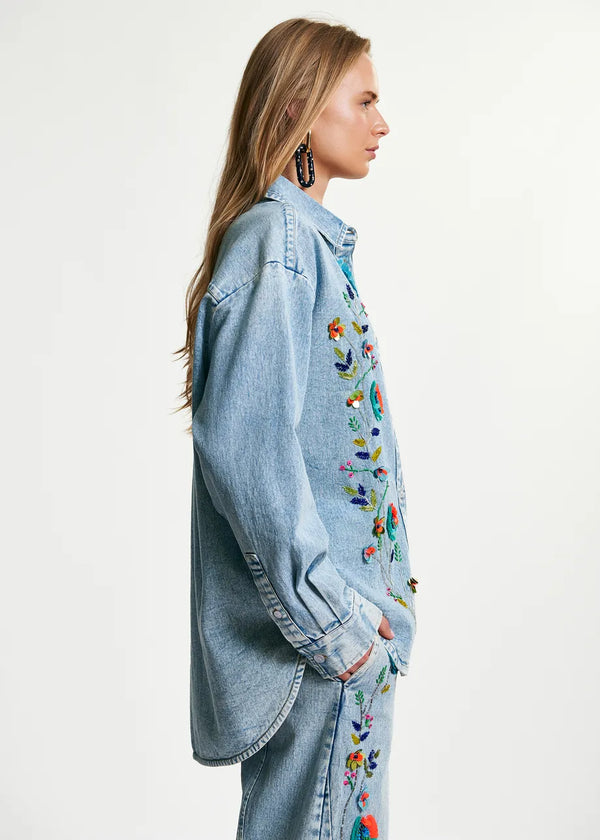 Icksonville Sequin Denim Shirt