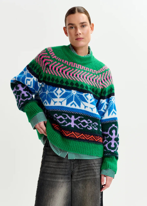 Irelando Jacquard Knit Pullover