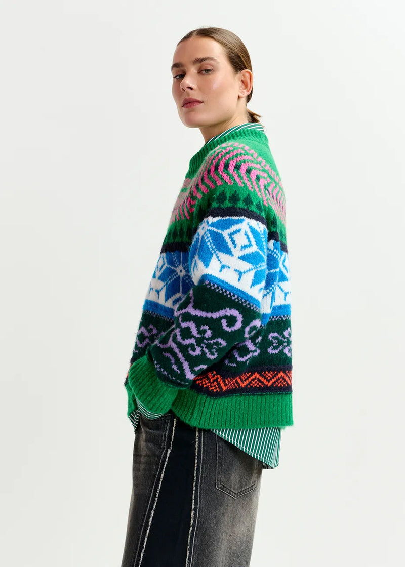 Irelando Jacquard Knit Pullover