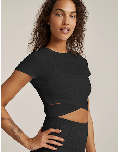 Featherweight Under Over Cropped Tee