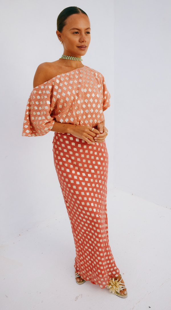 Tilly Dress: Pink and Red