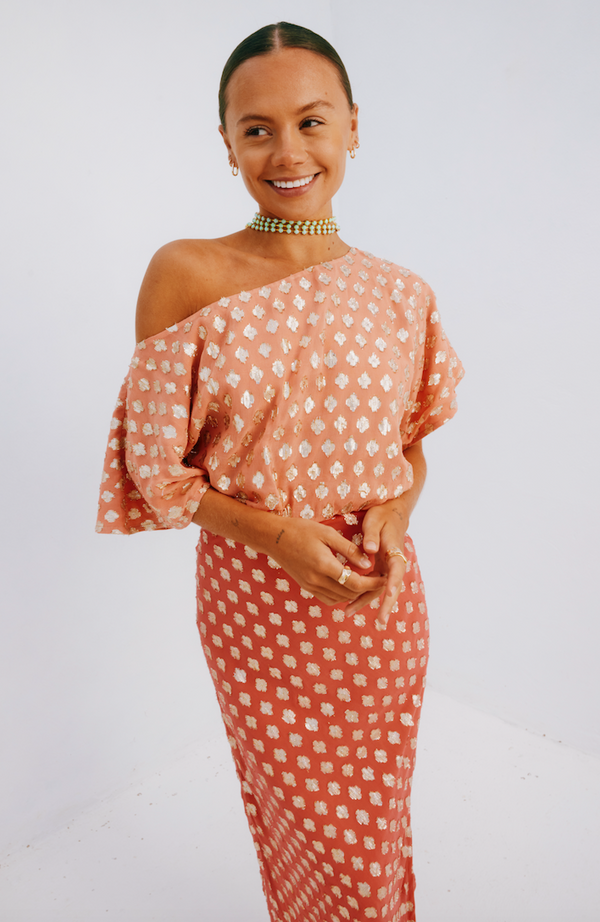 Tilly Dress: Pink and Red