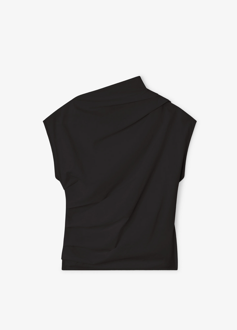 Stretch Cotton Ruched