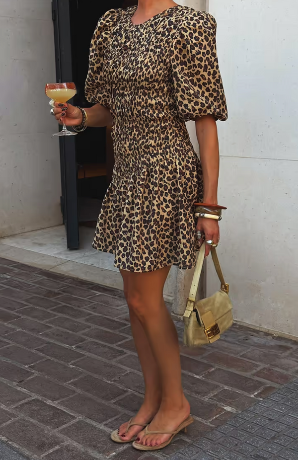 Leopard Mini Nara Dress