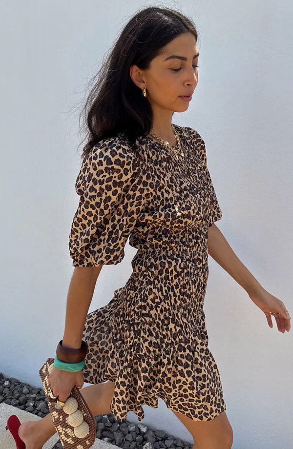 Leopard Mini Nara Dress