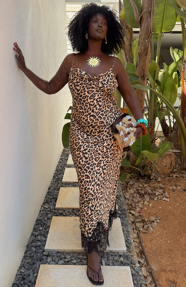 Leopard Slip Dress