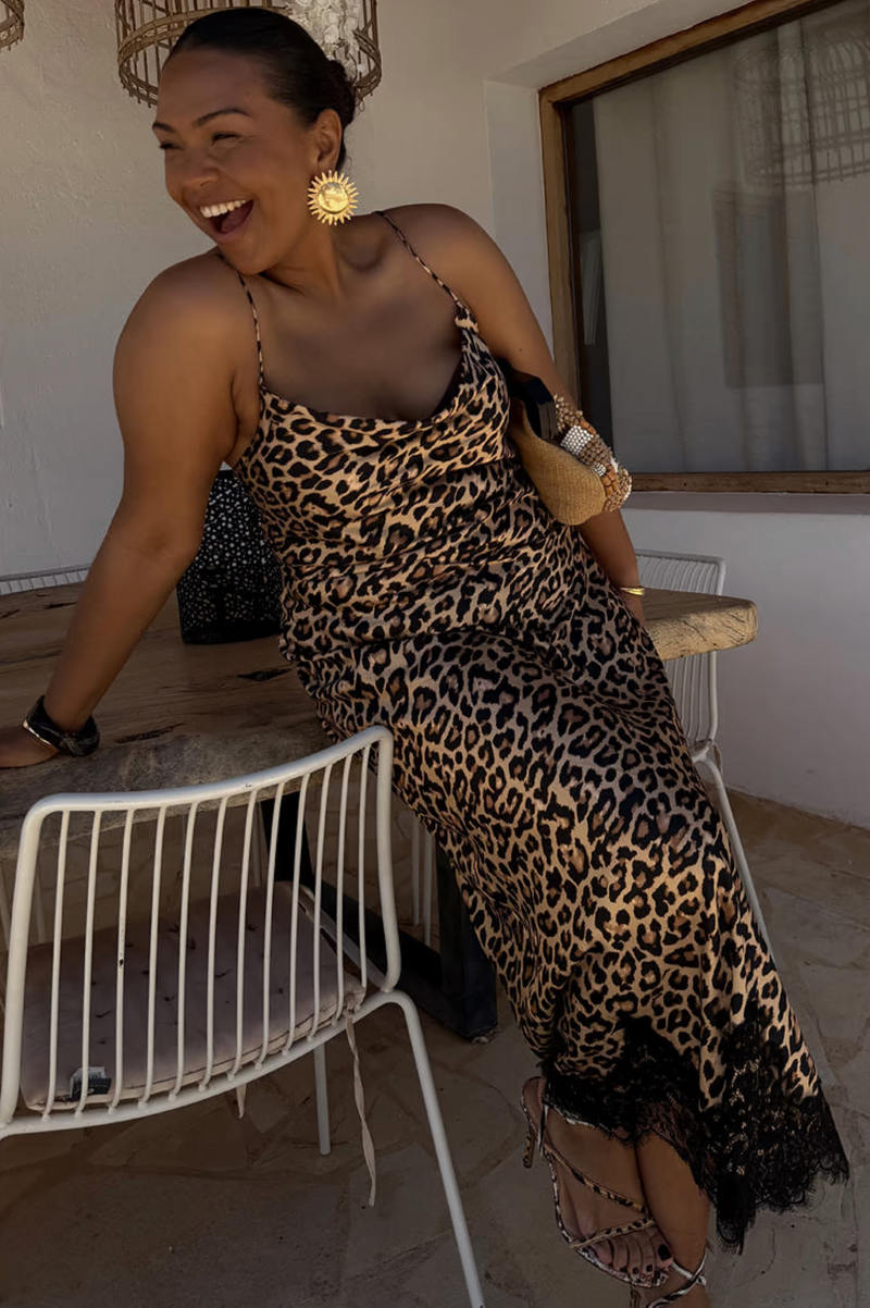 Leopard Slip Dress