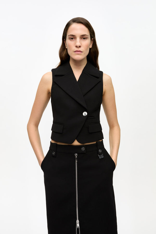Bonded Crepe Vest