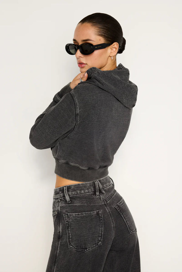 Jeanius Shrunken Zip Hoodie