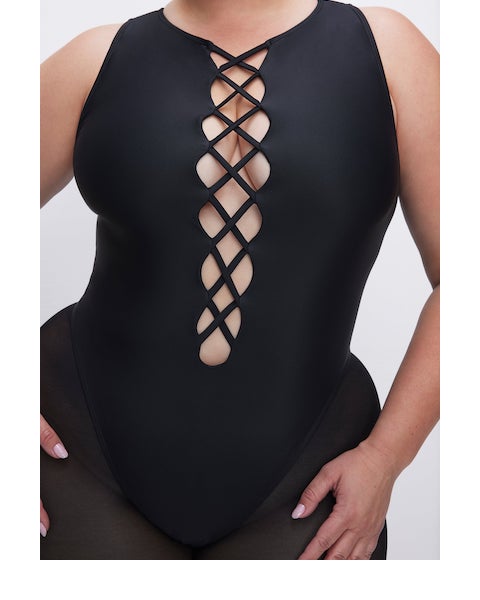 Lace Up One Piece