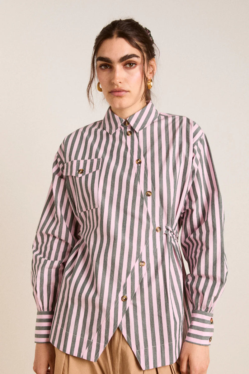Lux Shirt Garden Tulle Stripe