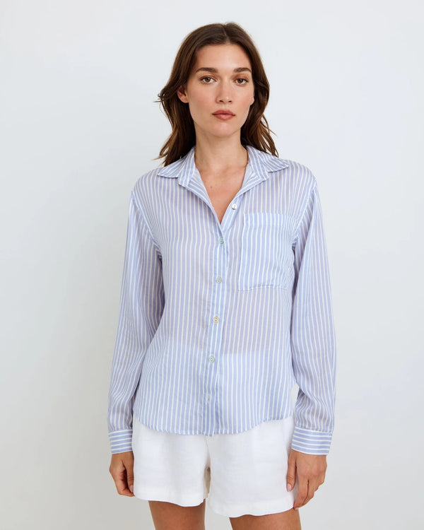 Split Back Button Down: Provence