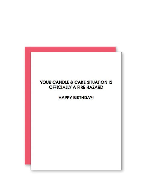 Birthday Fire Hazard- Cards