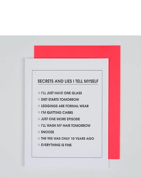 Secrets and Lies Card