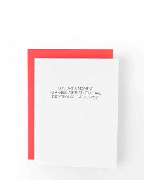 Dirty Thoughts - Anniversary Card