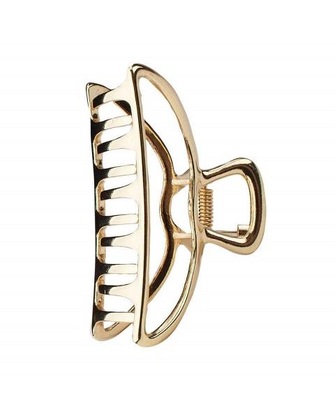 Round Gold Open Claw Clip