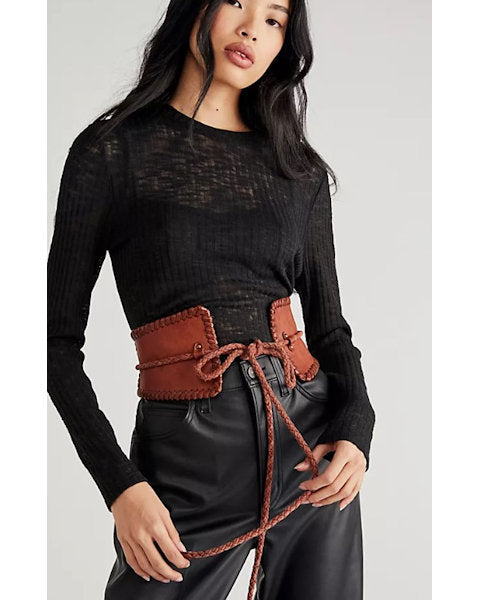 Selena Leather Corset Belt